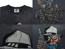 Load image into Gallery viewer, WARREN LOTAS ウォーレンロータス A Simple Plan 半袖Tシャツ サイズL ヴィンテージ加工 ブラック ピエロ ギャング 美品 中古 4b000659
