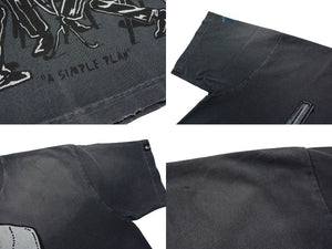 WARREN LOTAS ウォーレンロータス A Simple Plan 半袖Tシャツ サイズL ヴィンテージ加工 ブラック ピエロ ギャング 美品 中古 4b000659