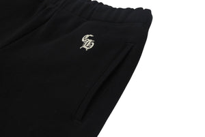 新品未使用 CHROME HEARTS クロムハーツ Y NOT スローライドロゴ 刺繍 パンツ ブラック ボトムス シルバー金具 サイズM 中古 4b000726