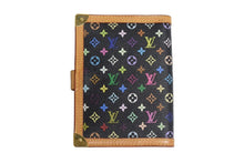 Load image into Gallery viewer, LOUIS VUITTON ルイヴィトン 手帳カバー システム手帳 アジェンダPM R20895 モノグラムマルチカラー ノワール 美品 中古 4b000763