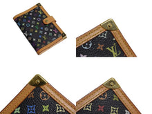 Load image into Gallery viewer, LOUIS VUITTON ルイヴィトン 手帳カバー システム手帳 アジェンダPM R20895 モノグラムマルチカラー ノワール 美品 中古 4b000763