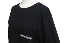 Load image into Gallery viewer, CHROME HEARTS クロムハーツ 長袖Ｔシャツ ロンT 背面セメタリークロス ブラック コットン サイズS 美品 中古 4b000781