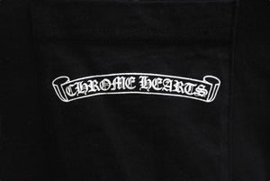 CHROME HEARTS クロムハーツ 長袖Ｔシャツ ロンT 背面セメタリークロス ブラック コットン サイズS 美品 中古 4b000781