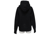 Load image into Gallery viewer, 極美品 CHROME HEARTS クロムハーツ クロスパッチ ダブルジップ パーカー ブラック 新型 フーディ― シルバー金具 サイズM 中古 4b000783