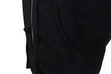 Load image into Gallery viewer, 極美品 CHROME HEARTS クロムハーツ クロスパッチ ダブルジップ パーカー ブラック 新型 フーディ― シルバー金具 サイズM 中古 4b000783