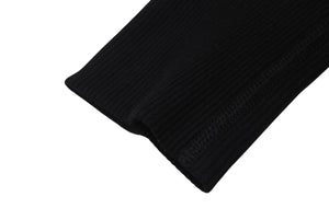 極美品 CHROME HEARTS クロムハーツ クロスパッチ ダブルジップ パーカー ブラック 新型 フーディ― シルバー金具 サイズM 中古 4b000783