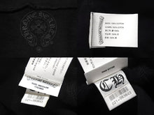 Load image into Gallery viewer, 極美品 CHROME HEARTS クロムハーツ クロスパッチ ダブルジップ パーカー ブラック 新型 フーディ― シルバー金具 サイズM 中古 4b000783