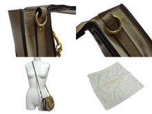 Load image into Gallery viewer, Chloe クロエ ナイル スモール 2WAY ブレスレットバッグ ショルダーバッグ 3S1301 レザー モッティーグレー ゴールド金具 美品 中古 4b000824