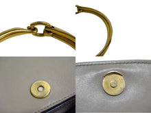 Load image into Gallery viewer, Chloe クロエ ナイル スモール 2WAY ブレスレットバッグ ショルダーバッグ 3S1301 レザー モッティーグレー ゴールド金具 美品 中古 4b000824