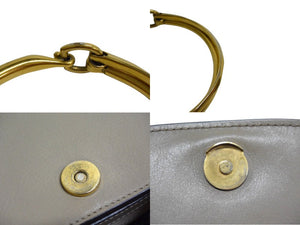 Chloe クロエ ナイル スモール 2WAY ブレスレットバッグ ショルダーバッグ 3S1301 レザー モッティーグレー ゴールド金具 美品 中古 4b000824