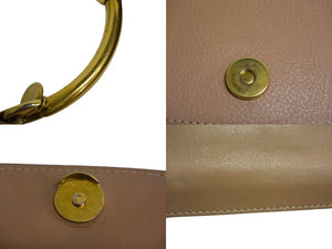 Chloe クロエ ナイル スモール 2WAY ハンドバッグ ベージュ系 カーフ 3S1301 ゴールド金具 ブレスレットバッグ ショルダー 美品 中古 4b000825
