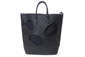 極美品 LOUIS VUITTON ルイヴィトン × COMME des GARCONS コムデギャルソン ウィズホールズPM トートバッグ M45887 川久保玲 中古 4b000827