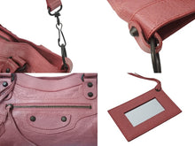 Load image into Gallery viewer, BALENCIAGA バレンシアガ ザ ファースト 2WAY ハンドバッグ ワンショルダー ピンク レザー 103208 良品 中古 4b000834