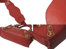 Load image into Gallery viewer, BALENCIAGA バレンシアガ ミニ シティ ハンドバッグ ショルダーバッグ 2WAY 390160 レザー レッド 美品 中古 4b000839