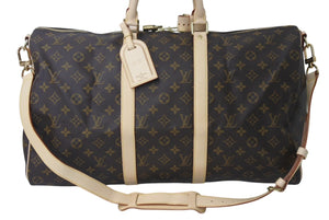 極美品 LOUIS VUITTON ルイヴィトン キーポルバンドリエール50 モノグラムキャンバス M41416 ボストンバッグ 中古 4b000846