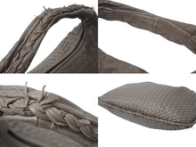 Load image into Gallery viewer, BOTTEGAVENETA ボッテガヴェネタ イントレチャート ホーボー ハンドバッグ B002633530 レザー ベージュ 中古 4b000848