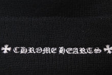 画像をギャラリービューアに読み込む, 極美品 CHROME HEARTS クロムハーツ ニットキャップ ビーニー CHクロス その他ニット ブラック ウール ONE SIZE 刺繍 中古 4b000860 