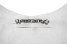 Load image into Gallery viewer, 新品未使用 CHROME HEARTS クロムハーツ グンゼ タンクトップ ノースリーブ リブ 無地 コットン ホワイト サイズL 中古 4b000864