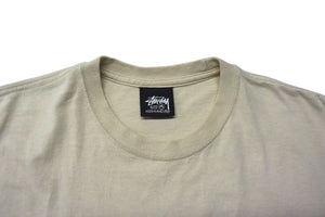 STUSSY ステューシー Skull Scooter スカルスクーター 半袖Tシャツ 22SS サイズM サンドベージュ プリント 美品 中古 4b000889