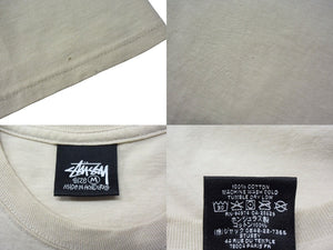STUSSY ステューシー Skull Scooter スカルスクーター 半袖Tシャツ 22SS サイズM サンドベージュ プリント 美品 中古 4b000889