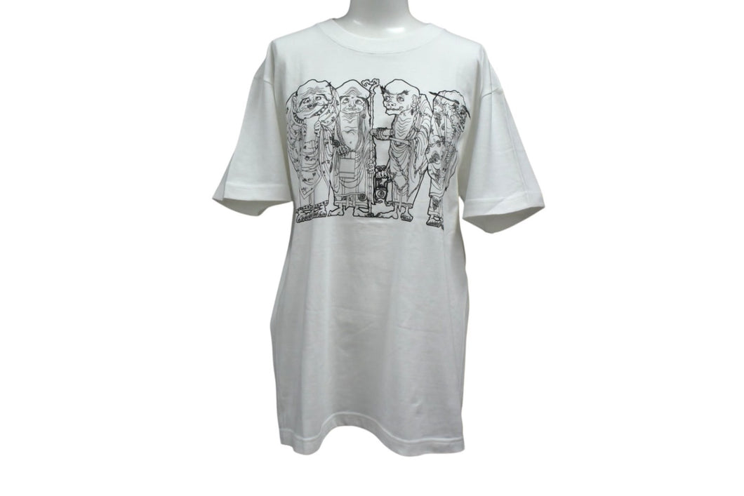 TAKASHI MURAKAMI 村上隆 多目羅漢 半袖Ｔシャツ ホワイト The 500 Arhats MORI ART MUSEUM 森美術館 コットン サイズM 美品 中古 4b000903