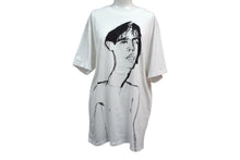 Load image into Gallery viewer, LOEWE ロエベ 半袖Ｔシャツ H6299520CR サイズM 19FW デッサンモチーフ プリント ホワイト ブラック コットン 美品 中古 4b000939