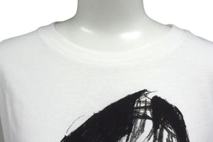 LOEWE ロエベ 半袖Ｔシャツ H6299520CR サイズM 19FW デッサンモチーフ プリント ホワイト ブラック コットン 美品 中古 4b000939