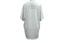 Load image into Gallery viewer, LOEWE ロエベ 半袖Ｔシャツ H6299520CR サイズM 19FW デッサンモチーフ プリント ホワイト ブラック コットン 美品 中古 4b000939