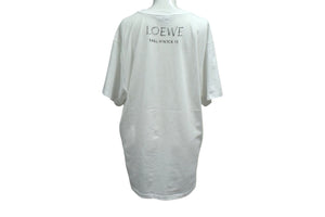 LOEWE ロエベ 半袖Ｔシャツ H6299520CR サイズM 19FW デッサンモチーフ プリント ホワイト ブラック コットン 美品 中古 4b000939