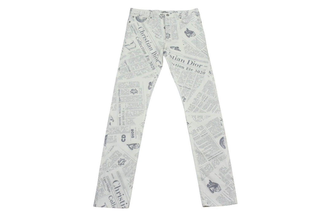 DIOR HOMME ディオールオム ニュースペーパージーンズ 013DS01BY983 サイズ31 DANIEL ARSHAM ダニエルアーシャム 美品 中古 4b000944