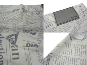 DIOR HOMME ディオールオム ニュースペーパージーンズ 013DS01BY983 サイズ31 DANIEL ARSHAM ダニエルアーシャム 美品 中古 4b000944
