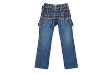 Load image into Gallery viewer, CHANEL シャネル デニムパンツ ジーンズ P33103V23647 サイズ36 ランウェイコレクション ツイード ブルー マルチカラー 美品 中古 4b000948