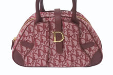 Load image into Gallery viewer, [USED/中古]Christian Dior クリスチャンディオール ハンドバッグ レッド キャンバス レザー ゴールド金具 Bランク 中古 4b000977