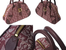 Load image into Gallery viewer, [USED/中古]Christian Dior クリスチャンディオール ハンドバッグ レッド キャンバス レザー ゴールド金具 Bランク 中古 4b000977