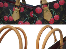 Load image into Gallery viewer, LOUIS VUITTON ルイヴィトン モノグラム チェリー サックプラ トートバッグ ブラウン M95010 村上隆 2005年春夏 美品 中古 4b000979