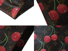 Load image into Gallery viewer, LOUIS VUITTON ルイヴィトン モノグラム チェリー サックプラ トートバッグ ブラウン M95010 村上隆 2005年春夏 美品 中古 4b000979