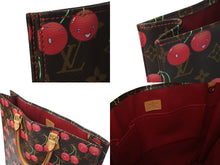Load image into Gallery viewer, LOUIS VUITTON ルイヴィトン モノグラム チェリー サックプラ トートバッグ ブラウン M95010 村上隆 2005年春夏 美品 中古 4b000979