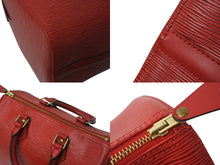 Load image into Gallery viewer, 極美品 LOUIS VUITTON ルイヴィトン スピーディ30 ハンドバッグ M43007 エピ レザー レッド ゴールド金具 中古 4b000982