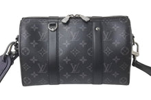 Load image into Gallery viewer, 極美品 LOUIS VUITTON ルイヴィトン シティ キーポル ショルダーバッグ M45936 モノグラム エクリプス キャンバス 中古 4b000983