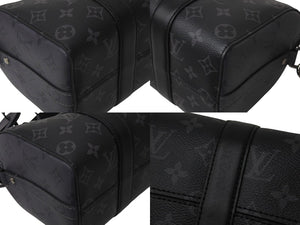 極美品 LOUIS VUITTON ルイヴィトン シティ キーポル ショルダーバッグ M45936 モノグラム エクリプス キャンバス 中古 4b000983