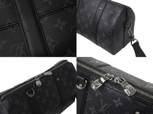 極美品 LOUIS VUITTON ルイヴィトン シティ キーポル ショルダーバッグ M45936 モノグラム エクリプス キャンバス 中古 4b000983