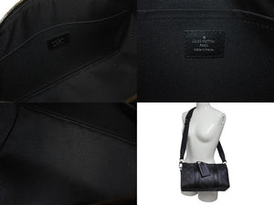 極美品 LOUIS VUITTON ルイヴィトン シティ キーポル ショルダーバッグ M45936 モノグラム エクリプス キャンバス 中古 4b000983