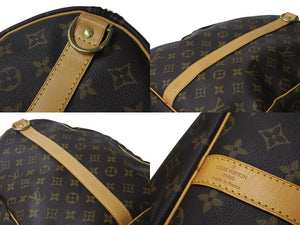 極美品 LOUIS VUITTON ルイヴィトン キーポル バンドリエール60 ボストンバッグ M41412 モノグラム PVC レザー ブラウン 中古 4b001000