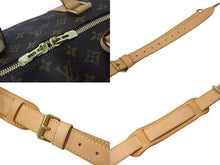 Load image into Gallery viewer, 極美品 LOUIS VUITTON ルイヴィトン キーポル バンドリエール60 ボストンバッグ M41412 モノグラム PVC レザー ブラウン 中古 4b001000