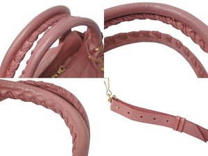 BALENCIAGA バレンシアガ ザ ジャイアント タウン 2WAY ハンドバッグ 285434 ピンク レザー ショルダー 美品 中古 4b001010