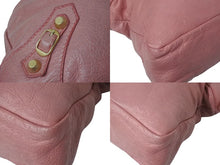 Load image into Gallery viewer, BALENCIAGA バレンシアガ ザ ジャイアント タウン 2WAY ハンドバッグ 285434 ピンク レザー ショルダー 美品 中古 4b001010