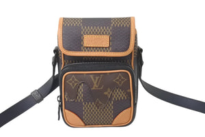 LOUIS VUITTON ルイヴィトン アマゾン メッセンジャーショルダーバッグ N40357 ダミエジャイアント NIGO LVスクエアード 美品 中古 4b001017