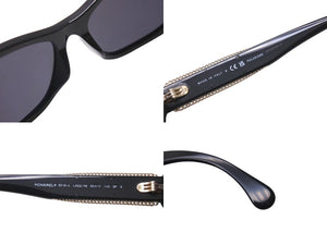 極美品 CHANEL シャネル サングラス アイウェア 5516-A c.622/48 サイズ56□17 140 ココマーク ブラック 中古 4b001104