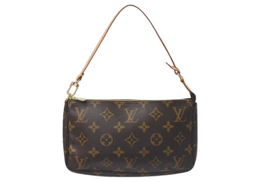 極美品 LOUIS VUITTON ルイヴィトン アクセサリーポーチ ポシェットアクセソワール M51980 モノグラム ブラウン 中古 4b001155