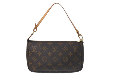 LOUIS VUITTON ルイヴィトン ポシェット アクセソワール アクセサリーポーチ M51980 モノグラム PVC レザー 美品 中古 4b001199